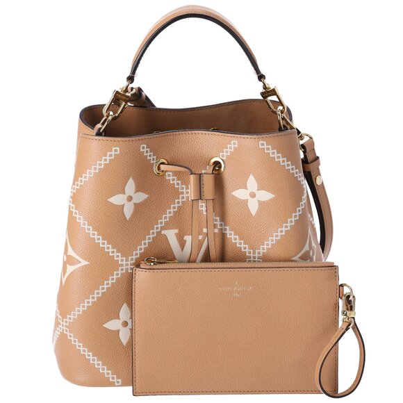 Louis Vuitton Empreinte Monogram Giant Broderies Neonoe MM Bucket Bag Arizona - Picture 3 of 12